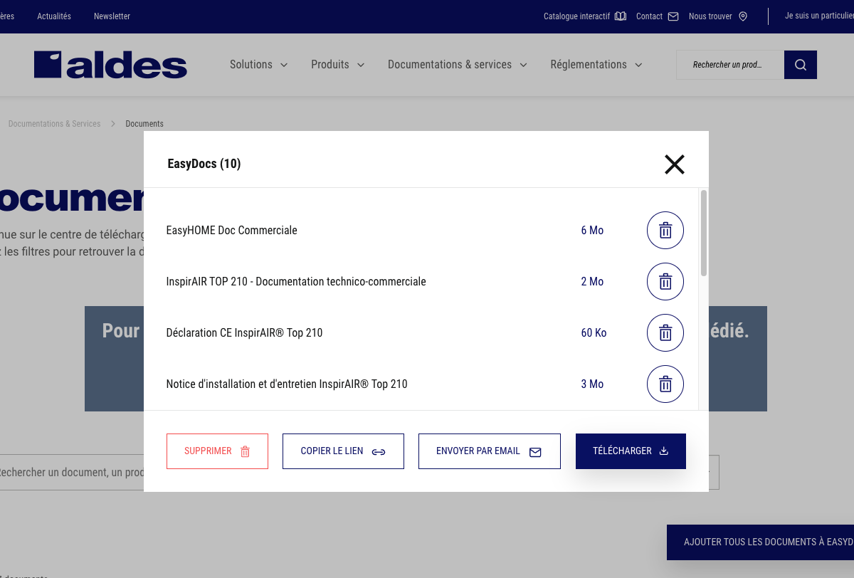 TMA Ibexa pour Aldes